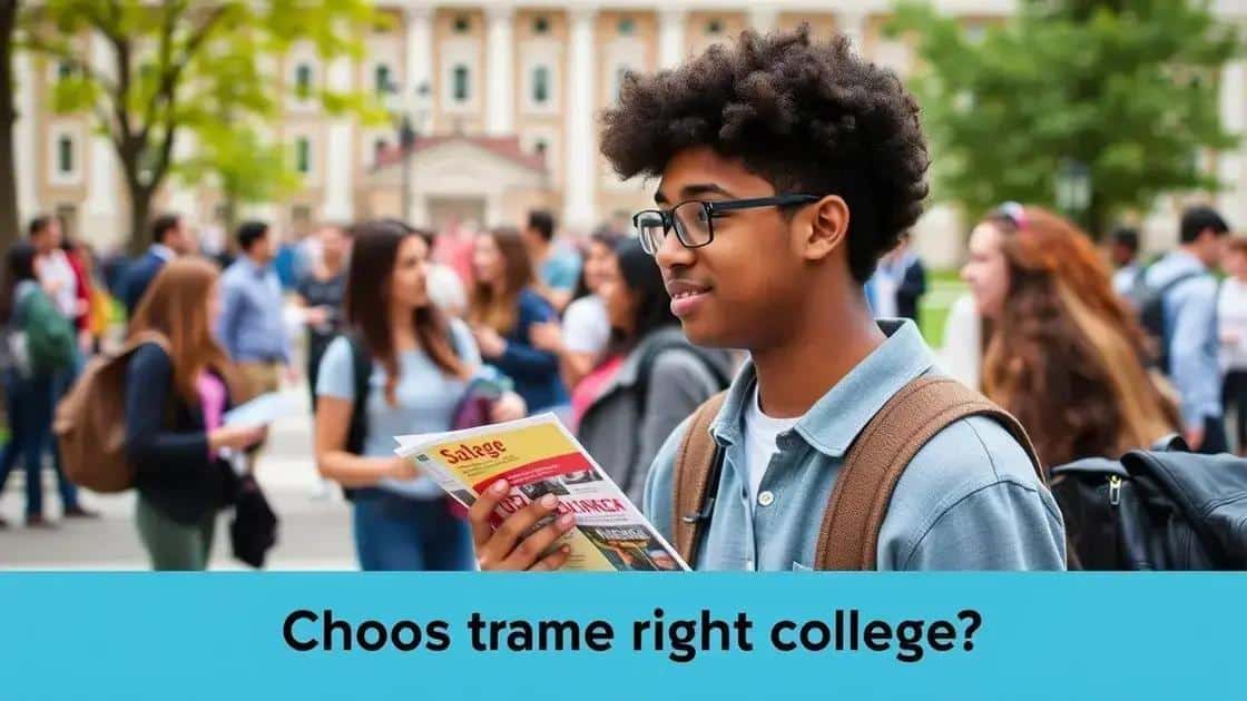 Choosing the right college for your career