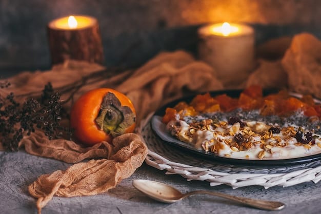 A colorful plate of sleep-promoting foods such as almonds, tart cherries, and a slice of turkey, with a serene, dimly lit background suggesting a calming nighttime setting.