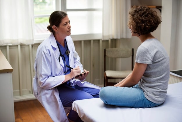 A doctor is shown interacting with a patient. The doctor is listening intently and the patient is smiling and engaged. The setting is intended to evoke a feeling of trust and effective communication, highlighting improvements in patient-provider relationships.