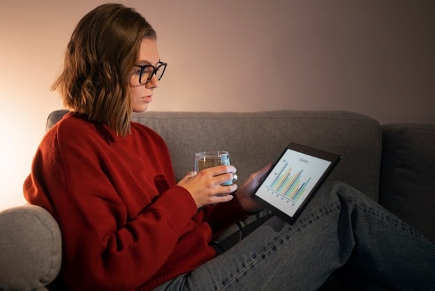 A person using a tablet to check their Social Security benefits online, with a focus on the screen displaying the COLA increase notification.