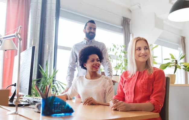 A diverse team of employees working collaboratively in a modern office, highlighting the importance of the Work Opportunity Tax Credit.