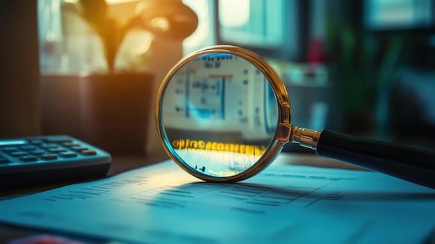 An image depicting a magnifying glass over a ledger showing different asset types - savings account, stocks, bonds, and property deeds - each with a note indicating how the SSA values them for SSI eligibility.