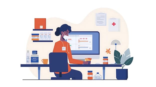 A person sitting at a desk, carefully filling out a Medicaid application form with supporting documents like bank statements and pay stubs neatly organized on the side, symbolizing the meticulous process of applying for Medicaid.