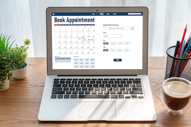 A calendar with important tax deadlines circled, along with a laptop showing a tax preparation software interface.