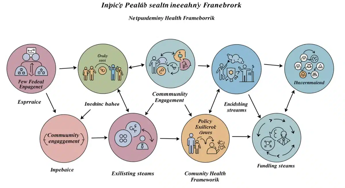 Infographic showing public health policy impacts on community programs