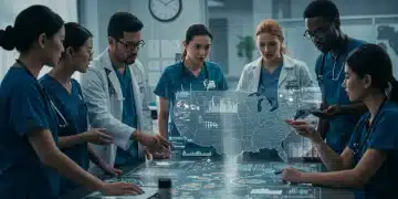 Healthcare team planning public health strategies for Q1 2025 in the United States