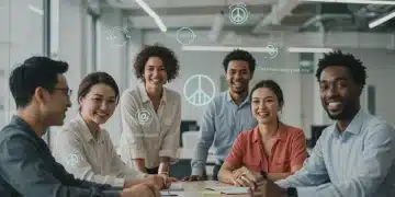 Employees thriving in a mentally supportive workplace environment