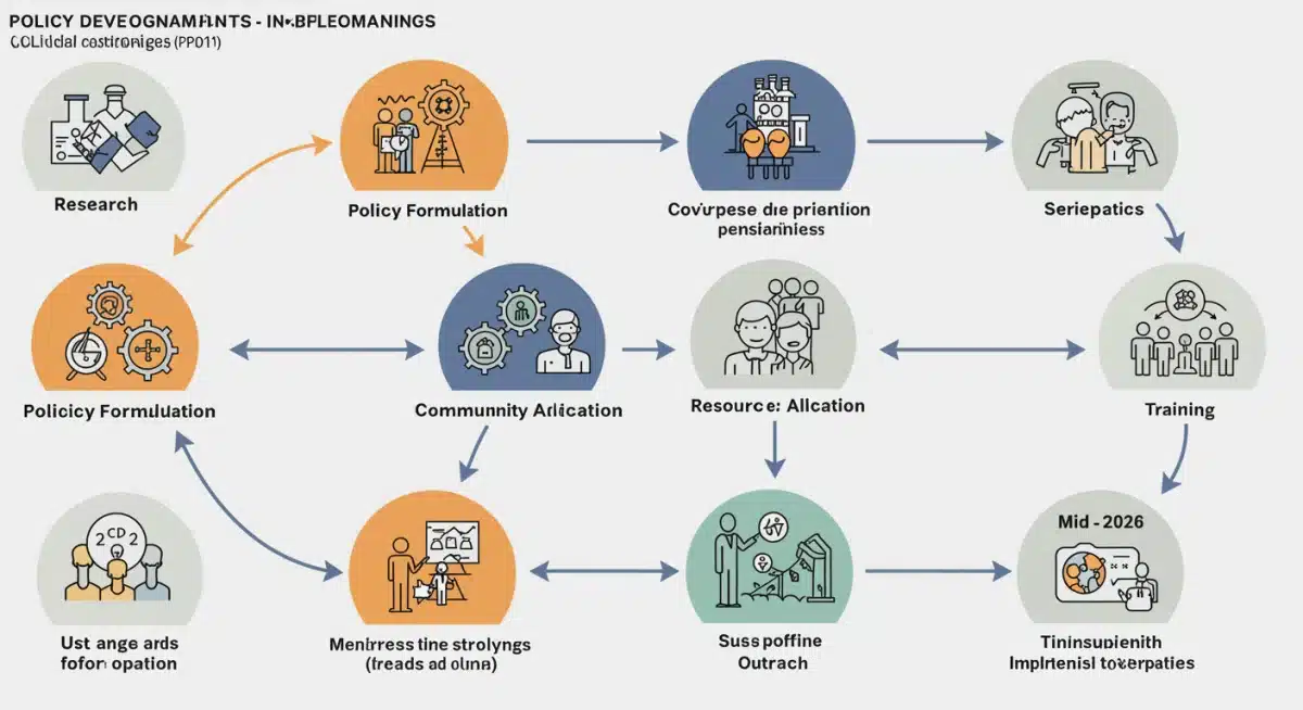 Infographic illustrating the timeline for CDC guidelines implementation