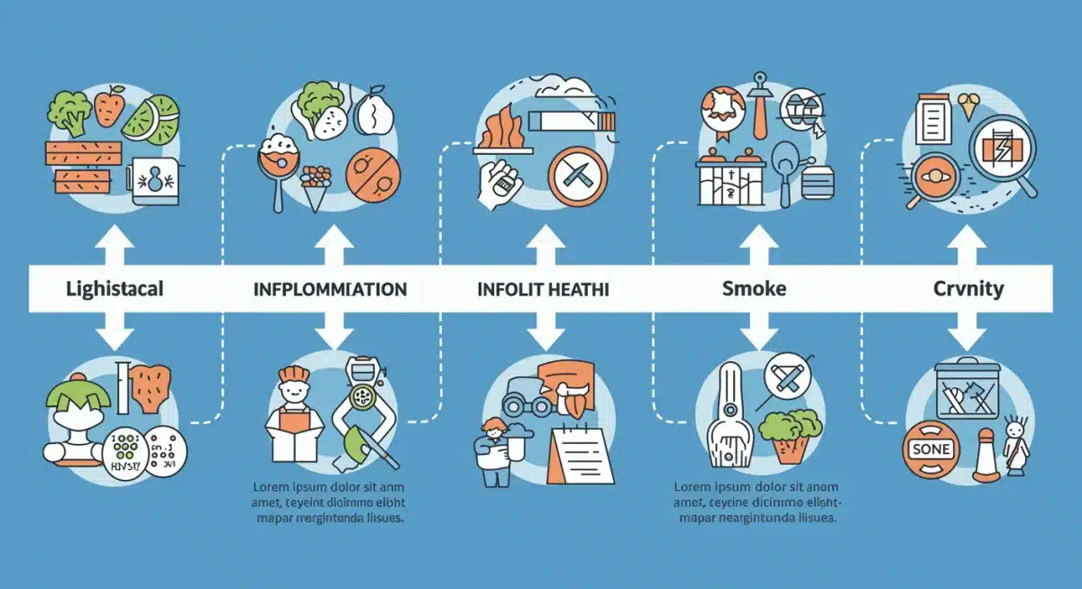 Infographic depicting policy implementation timeline for public health interventions.