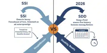 Illustrative comparison of SSI and SSDI pathways for disability benefits in 2026