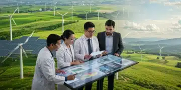 Environmental health policy experts collaborating on data analysis