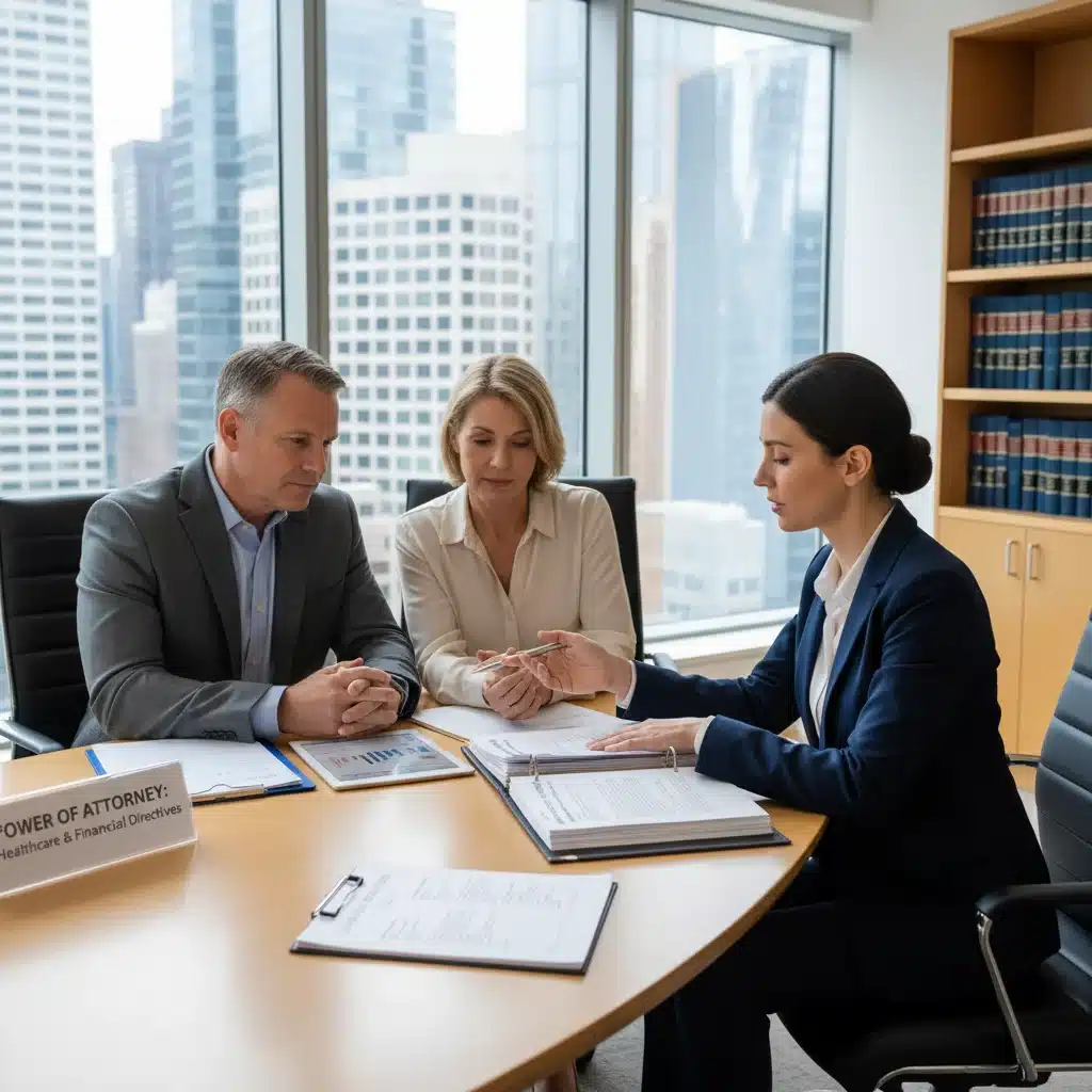 Lawyer explaining Power of Attorney types to clients