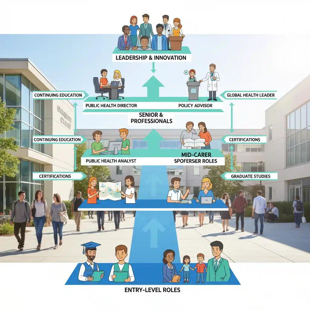Public health career pathways and professional development