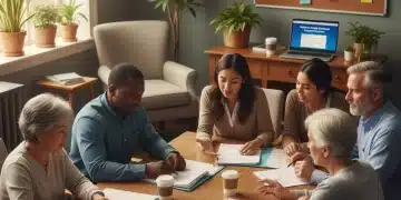 Diverse family caregivers discussing 2026 National Family Caregiver Support Program changes
