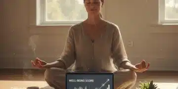 Person practicing self-care with CBT techniques for well-being