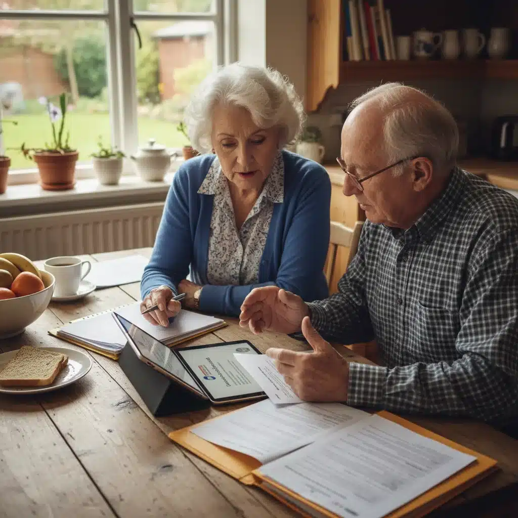 Senior couple reviewing Medicare Part D plan options on a tablet